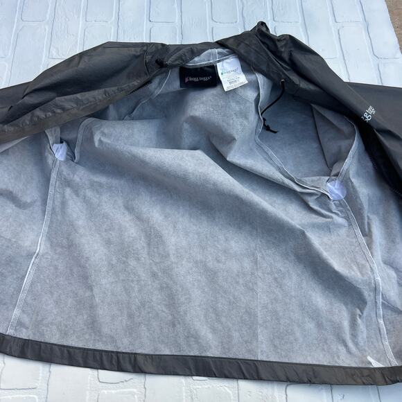 Frogg Toggs Grey Packable Ultra Light Waterproof Windbreaker Jacket Hood-sz S/M - Picture 6 of 9